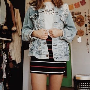 Jean Distressed Jacket